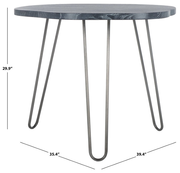 Safavieh Mindy Wood Top Dining Table - Vintage-Inspired Chic Design For Modern Homes And Elegant Dining Spaces Grey/White Wash DTB6500B