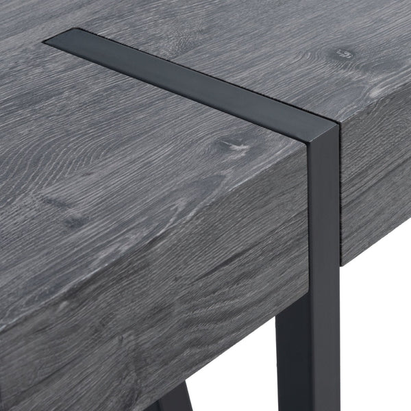 Safavieh Alyssa Rustic Midcentury Dining Table - Canyon Grey Wood Top With Sturdy Hairpin Legs For Versatile Style Black Oak / Black Legs DTB7000B