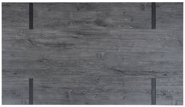 Safavieh Alyssa Rustic Midcentury Dining Table - Canyon Grey Wood Top With Sturdy Hairpin Legs For Versatile Style Black Oak / Black Legs DTB7000B