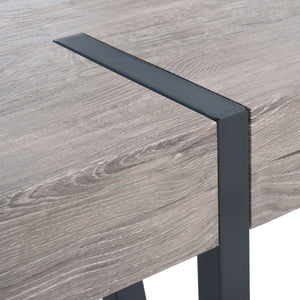 Safavieh Alyssa Rustic Midcentury Dining Table - Canyon Grey Wood Top With Sturdy Hairpin Legs For Versatile Style Grey Oak / Black Legs DTB7000C
