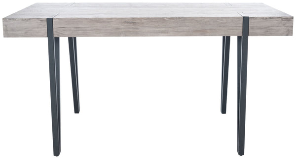 Safavieh Alyssa Rustic Midcentury Dining Table - Canyon Grey Wood Top With Sturdy Hairpin Legs For Versatile Style Grey Oak / Black Legs DTB7000C