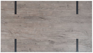 Safavieh Alyssa Rustic Midcentury Dining Table - Canyon Grey Wood Top With Sturdy Hairpin Legs For Versatile Style Grey Oak / Black Legs DTB7000C
