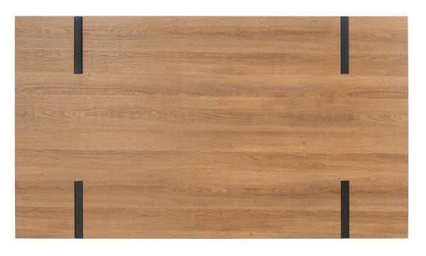 Safavieh Alyssa Rustic Midcentury Dining Table - Canyon Grey Wood Top With Sturdy Hairpin Legs For Versatile Style Natural Brown / Black Legs DTB7000D