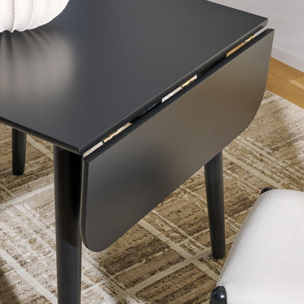 Damarius Drop-Leaf Dining Table With Space-Saving Design, Modern Minimalist Wood Top For Small Homes