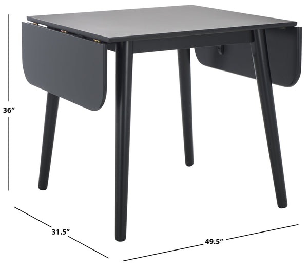 Damarius Drop-Leaf Dining Table With Space-Saving Design, Modern Minimalist Wood Top For Small Homes