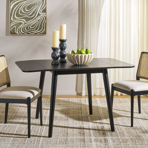 Damarius Drop-Leaf Dining Table With Space-Saving Design, Modern Minimalist Wood Top For Small Homes