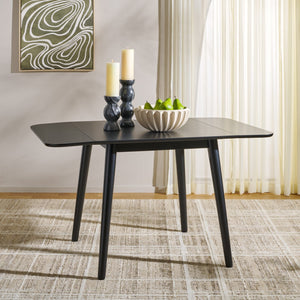 Damarius Drop-Leaf Dining Table With Space-Saving Design, Modern Minimalist Wood Top For Small Homes