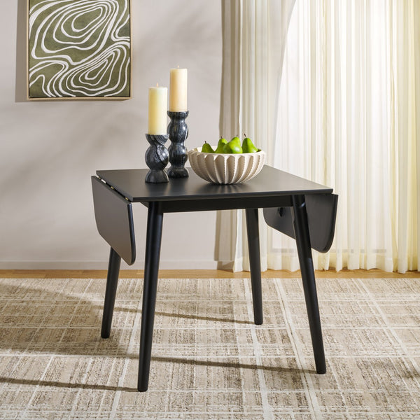 Damarius Drop-Leaf Dining Table With Space-Saving Design, Modern Minimalist Wood Top For Small Homes