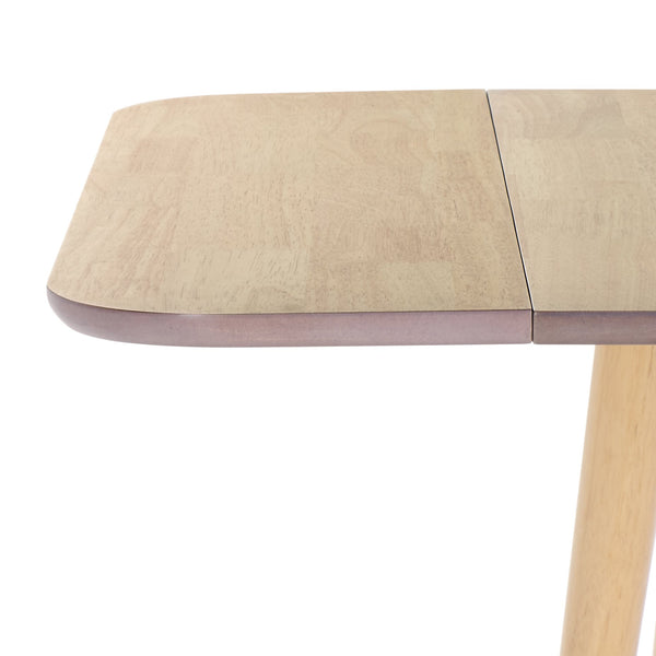 Damarius Drop-Leaf Dining Table With Space-Saving Design, Modern Minimalist Wood Top For Small Homes