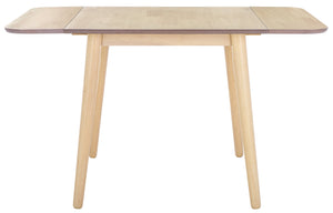Damarius Drop-Leaf Dining Table With Space-Saving Design, Modern Minimalist Wood Top For Small Homes