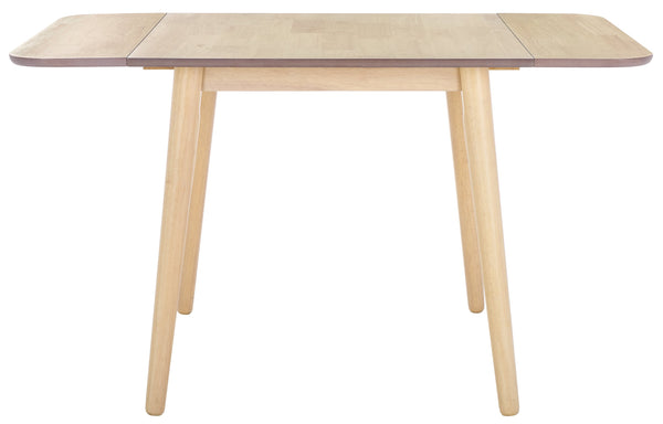 Damarius Drop-Leaf Dining Table With Space-Saving Design, Modern Minimalist Wood Top For Small Homes