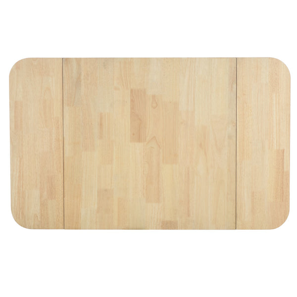 Damarius Drop-Leaf Dining Table With Space-Saving Design, Modern Minimalist Wood Top For Small Homes