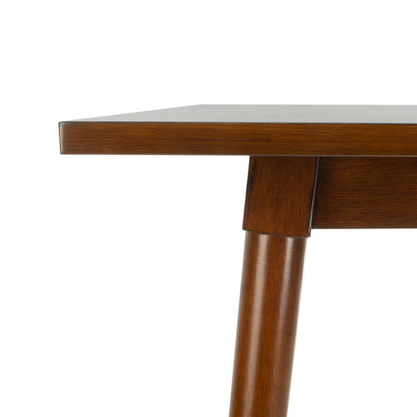 Safavieh Simone Square Dining Table - Mid-Century Modern Design For Cozy Gatherings And Stylish Spaces Walnut DTB9200A