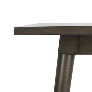 Safavieh Simone Square Dining Table - Mid-Century Modern Design For Cozy Gatherings And Stylish Spaces Grey Walnut DTB9200B