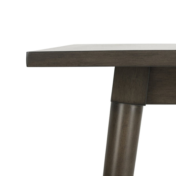 Safavieh Simone Square Dining Table - Mid-Century Modern Design For Cozy Gatherings And Stylish Spaces Grey Walnut DTB9200B