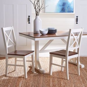 Safavieh Akash Rectangle Dining Table - Farmhouse Charm With Two-Tone Finish For Modern & Traditional Spaces DTB9210A