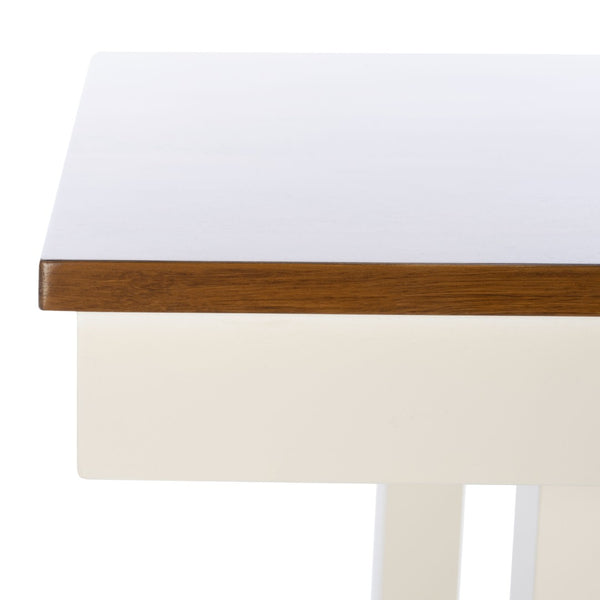 Safavieh Yuri Counter Table - Modern Square Design With Natural Wood Accents For Small Spaces & Versatile Use DTB9211A