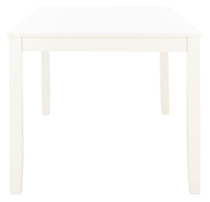 Safavieh Silio Rectangle Dining Table - Modern Parson'S Design For Timeless Elegance In Any Dining Space White DTB9213B