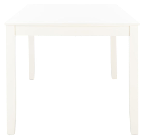Safavieh Silio Rectangle Dining Table - Modern Parson'S Design For Timeless Elegance In Any Dining Space White DTB9213B