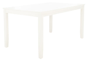 Safavieh Silio Rectangle Dining Table - Modern Parson'S Design For Timeless Elegance In Any Dining Space White DTB9213B