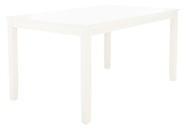 Safavieh Silio Rectangle Dining Table - Modern Parson'S Design For Timeless Elegance In Any Dining Space White DTB9213B