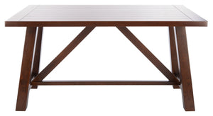 Safavieh Ainslee Rustic-Modern Rectangle Dining Table With Acacia Veneer, Seats 4-6, Perfect For Entertaining DTB9217A