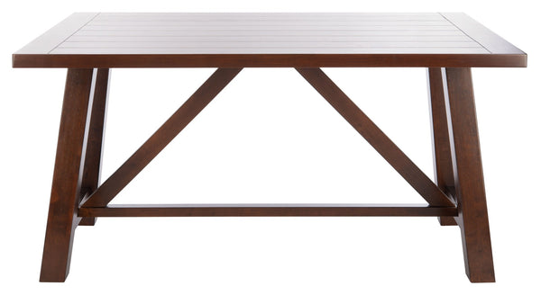 Safavieh Ainslee Rustic-Modern Rectangle Dining Table With Acacia Veneer, Seats 4-6, Perfect For Entertaining DTB9217A