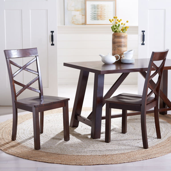 Safavieh Ainslee Rustic-Modern Rectangle Dining Table With Acacia Veneer, Seats 4-6, Perfect For Entertaining DTB9217A