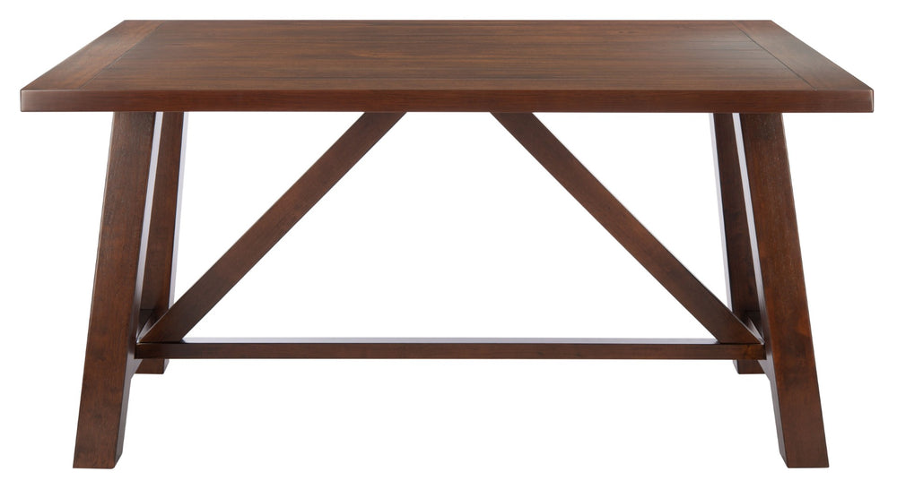 Safavieh Ainslee Rustic-Modern Rectangle Dining Table With Acacia Veneer, Seats 4-6, Perfect For Entertaining DTB9217A