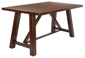 Safavieh Ainslee Rustic-Modern Rectangle Dining Table With Acacia Veneer, Seats 4-6, Perfect For Entertaining DTB9217A