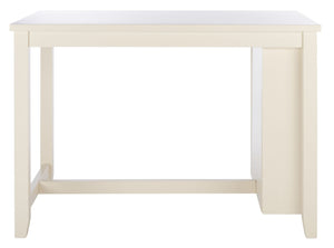 Safavieh Aero Modern Rectangle Counter Table: Asymmetric Design With Birch Veneer For Stylish Dining & Workspaces DTB9218A
