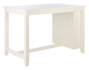 Safavieh Aero Modern Rectangle Counter Table: Asymmetric Design With Birch Veneer For Stylish Dining & Workspaces DTB9218A