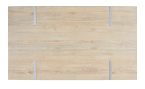 Safavieh Cael Dining Table - Modern Architectural Design With Durable Melamine Top And Stylish Metallic Base Sand / Silver DTB9300A