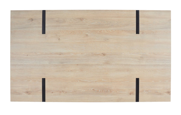 Safavieh Cael Dining Table - Modern Architectural Design With Durable Melamine Top And Stylish Metallic Base Sand / Black DTB9300B