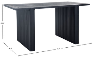 Safavieh Amell Dining Table Black Wood DTB9701B