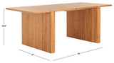 Safavieh Buckley 78" Dining Table Natural Mdf DTB9702A