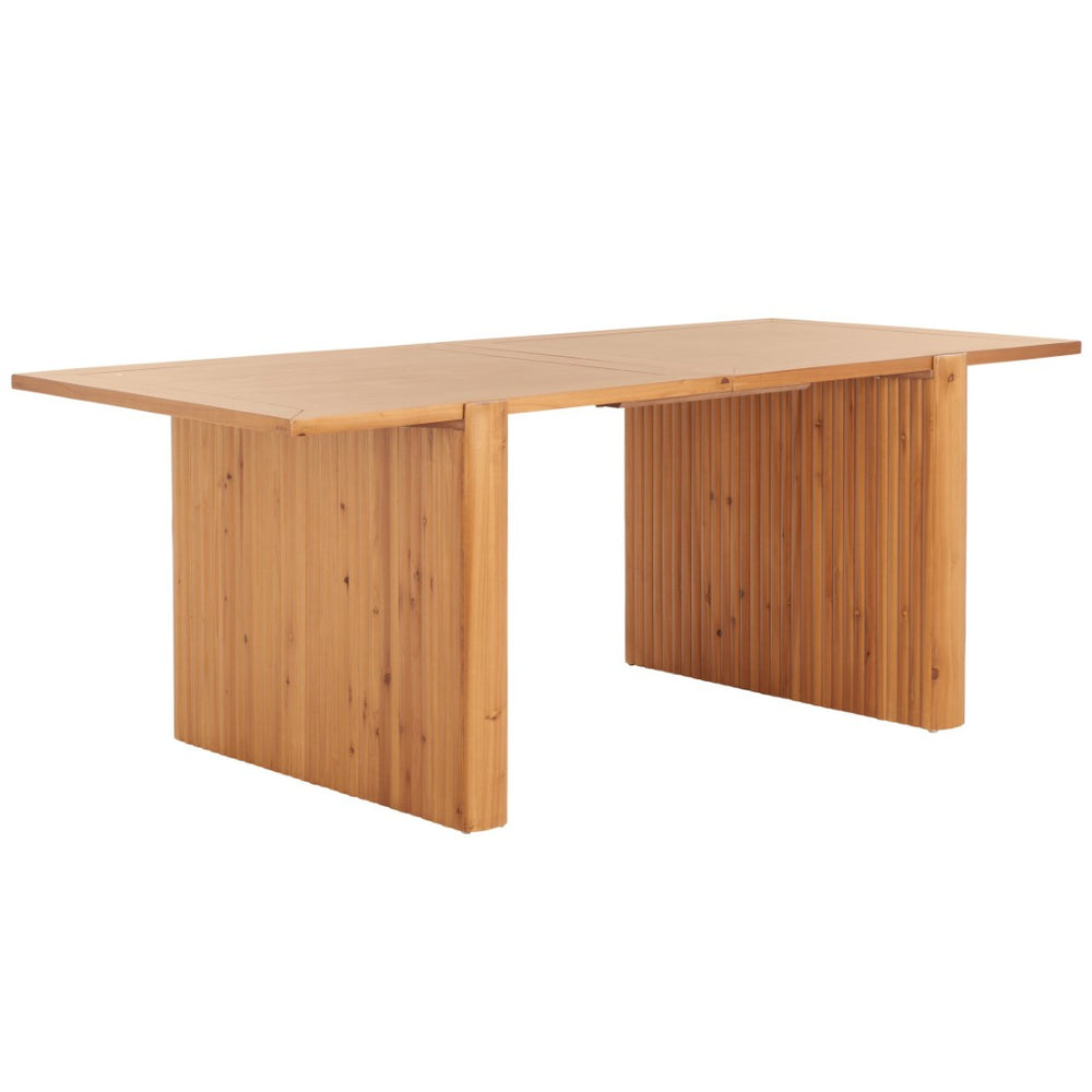 Safavieh Buckley 78" Dining Table - Rustic Charm Meets Modern Design For Stylish Dining Experiences Natural DTB9702A