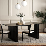 Safavieh Buckley 78" Dining Table Black Mdf DTB9702B