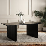 Safavieh Buckley 78" Dining Table Black Mdf DTB9702B