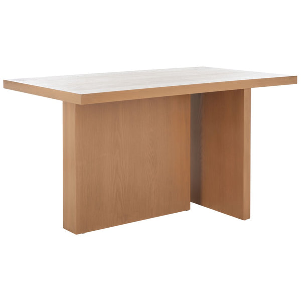 Safavieh Assana Dining Table - Modern Sculptural Design With Offset Legs For A Striking Contemporary Look Sand DTB9703D