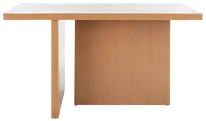Safavieh Assana Dining Table - Modern Sculptural Design With Offset Legs For A Striking Contemporary Look Sand DTB9703D