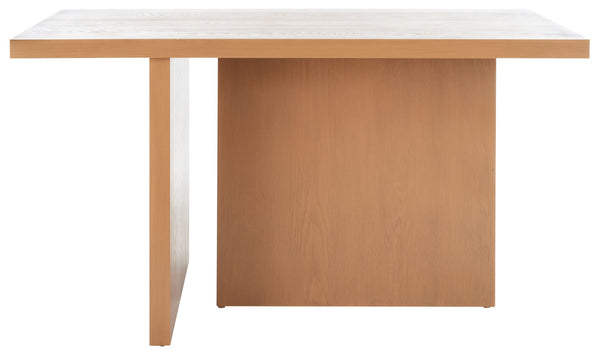 Safavieh Assana Dining Table - Modern Sculptural Design With Offset Legs For A Striking Contemporary Look Sand DTB9703D