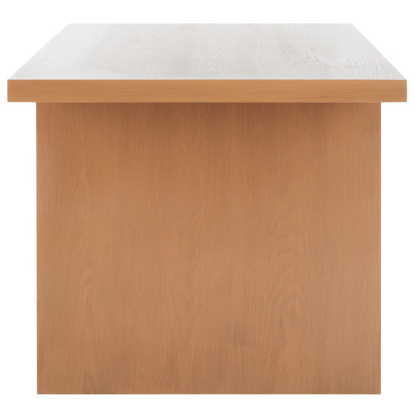 Safavieh Assana Dining Table - Modern Sculptural Design With Offset Legs For A Striking Contemporary Look Sand DTB9703D