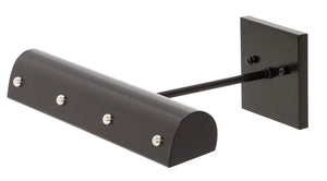 House Of Troy Directwire Elegant 14" Ledz Picture Lights - Classic Traditional Design With Decorative Accents Black With Polished Nickel Accents Metal Dtbledz14-blk/Pn