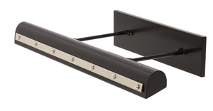 House Of Troy Directwire Elegant 24" Ledz Picture Lights With Classic Ball Motif For Timeless Home Decor Black With Polished Nickel Accents Metal Dtrledz24-blk/Pn