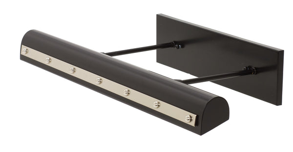 House Of Troy Directwire Elegant 24" Ledz Picture Lights With Classic Ball Motif For Timeless Home Decor Black With Polished Nickel Accents Metal Dtrledz24-blk/Pn