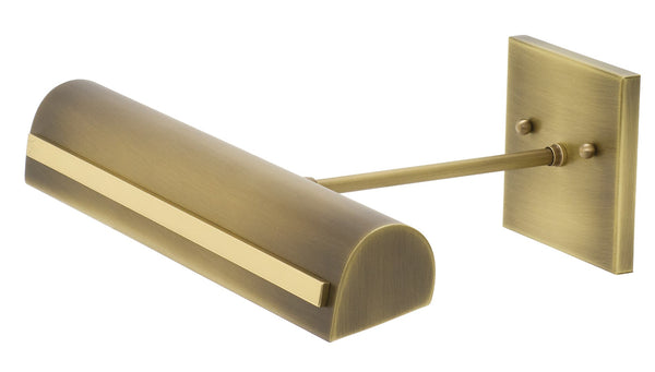 House Of Troy Directwire Elegant 14" Ledz Picture Lights - Classic Traditional Design With Decorative Accents Antique Brass With Polished Brass Accents Metal Dtsledz14-ab/Pb