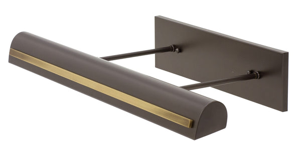 House Of Troy Directwire Elegant 24" Ledz Picture Lights With Classic Ball Motif For Timeless Home Decor Mahogany Bronze With Antique Brass Accents Metal Dtsledz24-mb/Ab