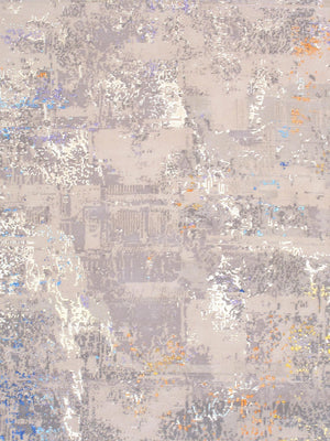 Modern Hand-Loomed Silk & Wool Area Rug - Elevate Your Space with Luxurious Elegance & Comfort