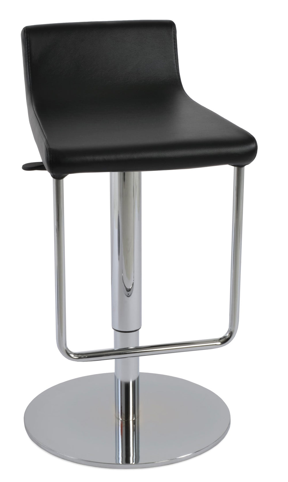 Soho Concept Dallas Piston Stool With Half Footrest – Stylish Barstool & Counterstool Options, 2-year Guarantee! Black  Soho-concept-dining-chair-08018